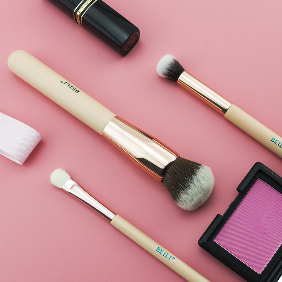 Women's Travel Makeup Brush Set 6 Pcs